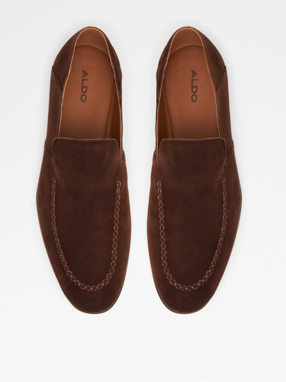 ALDO Men's Brown Suede Slip-On Loafers 9.5